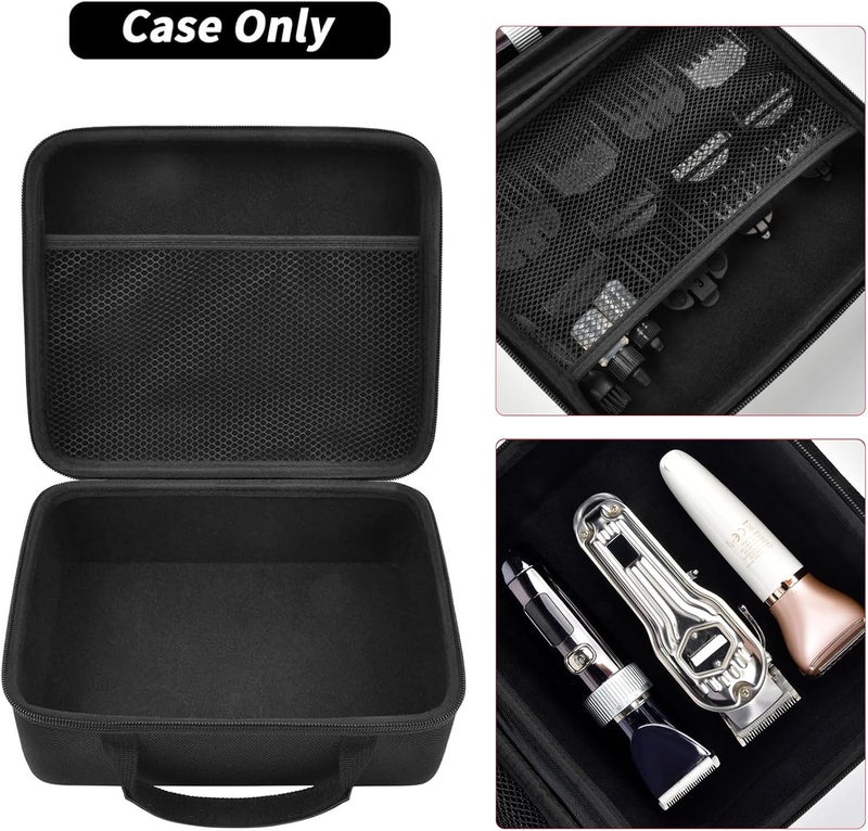 Comecase حقيبة ملحقات الحلاق لقص الشعر والأدوات، منظم أدوات الحلاقة للرجال، حامل تخزين محمول لقص الشعر، مجموعة أدوات الحلاقة وملحقات الحلاق (حقيبة فقط) - أسود - Image 3